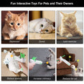 Interactive Cat Toy Gun Stick with Ball and Feather by DailySale