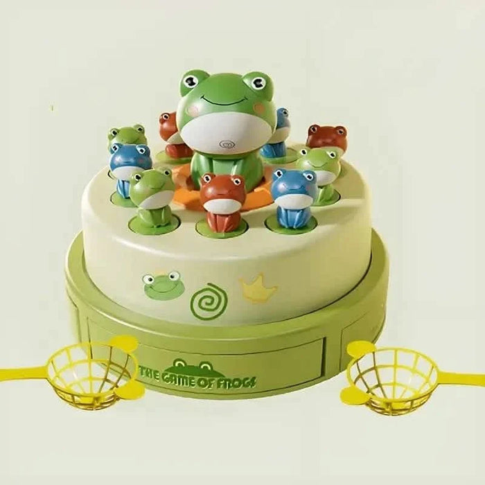Interactive Electric Bouncing Frog Turntable Toy - Educational Desktop Game for Boys & Girls by DailySale