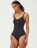 SPANX Invisible Shaping Cami Thong Bodysuit - Very Black by Boutique 23