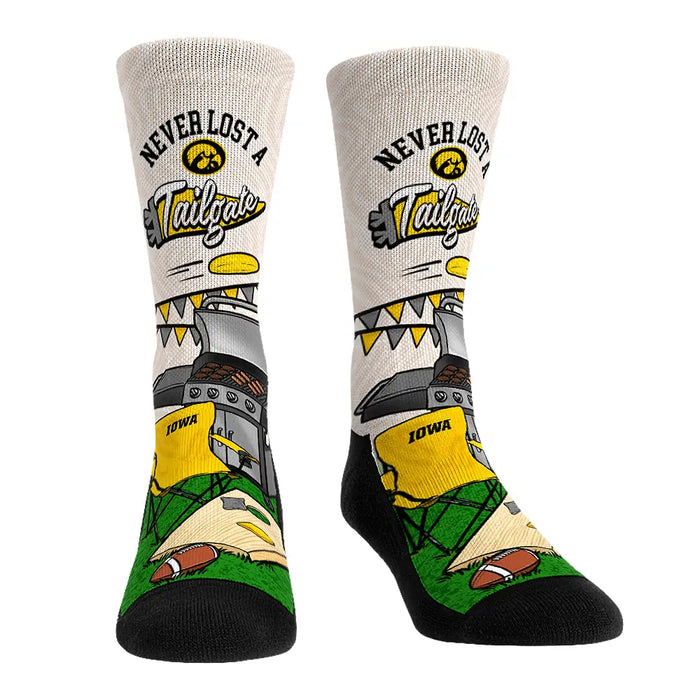 Iowa Hawkeyes - Never Lost a Tailgate by Rock 'Em Socks