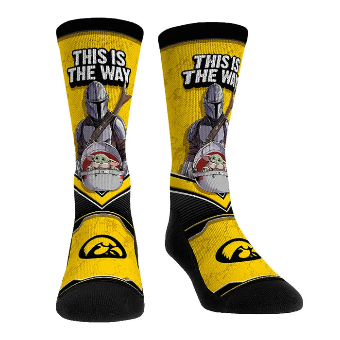 Iowa Hawkeyes - Star Wars - This Is The Way by Rock 'Em Socks