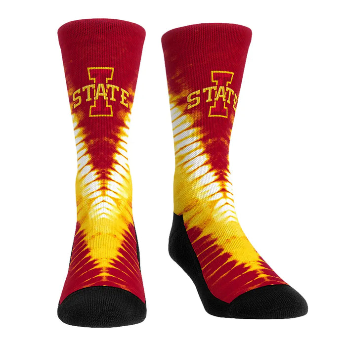 Iowa State Cyclones - V Shape Tie Dye by Rock 'Em Socks