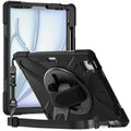 iPad Air 13-inch (M2 / M3 / M4) Case - Heavy-Duty, Hand Strap | Raider X Series by Zerodamage Sahara Case LLC