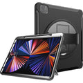 iPad Pro 12.9-inch Hand Strap Case - Heavy-Duty Protection with Built-In Screen Protector and Kickstand | Raider Series by Zerodamage Sahara Case LLC