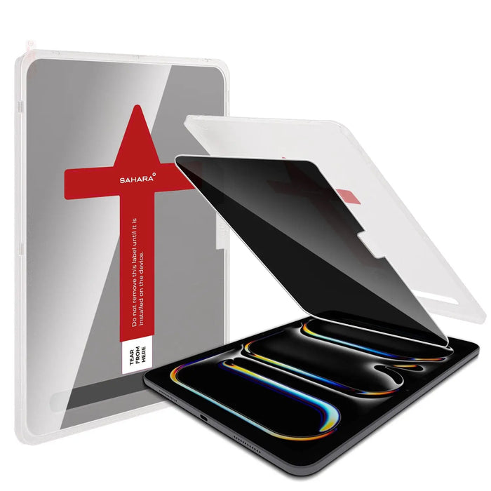 iPad Pro 13-inch (M4 2024 / M5 2025) Screen Protector - Ultra-Strong+ Tempered Privacy Glass | ZeroDamage by Zerodamage Sahara Case LLC