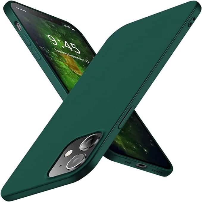 iPhone 12 Pro & iPhone 12 Case Ultra-Thin Soft Flexible TPU Matte Finish Coating - Green by DailySale