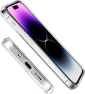 iPhone 14 Pro Max 6.7-inch Protection Kit Bundle - Hybrid-Flex Hard Shell Case with Tempered Glass Screen and Camera Protector - Clear by Zerodamage Sahara Case LLC