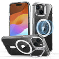 iPhone 15 Plus Clear Case with Kickstand & MagSafe | Venture Series by Zerodamage Sahara Case LLC