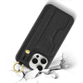 iPhone 15 Pro Max Leather Wallet FingerGrip Case with MagSafe | Indy Series by Zerodamage Sahara Case LLC