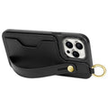 iPhone 15 Pro Max Leather Wallet FingerGrip Case with MagSafe | Indy Series by Zerodamage Sahara Case LLC