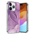 iPhone 15 Pro Max Purple Marble Case - Stylish Protection | Inspire Series by Zerodamage Sahara Case LLC