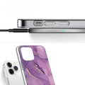 iPhone 15 Pro Max Purple Marble Case - Stylish Protection | Inspire Series by Zerodamage Sahara Case LLC