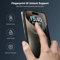 iPhone 15 Pro Tempered Glass Screen Protector - 2-Pack, Anti-Fingerprint | ZeroDamage by Zerodamage Sahara Case LLC