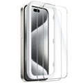 iPhone 15 Pro Tempered Glass Screen Protector - 2-Pack, Anti-Fingerprint | ZeroDamage by Zerodamage Sahara Case LLC