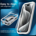 iPhone 15 Pro Tempered Glass Screen Protector - 2-Pack, Anti-Fingerprint | ZeroDamage by Zerodamage Sahara Case LLC