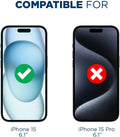 iPhone 15 Tempered Glass Screen Protector - 2-Pack, Anti-Fingerprint | ZeroDamage by Zerodamage Sahara Case LLC