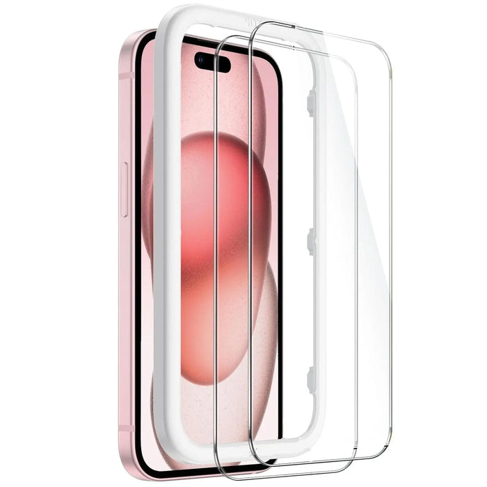 iPhone 15 Tempered Glass Screen Protector - 2-Pack, Anti-Fingerprint | ZeroDamage by Zerodamage Sahara Case LLC