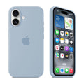 iPhone Silicone Case (Grey Blue) by Vogueen