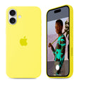 iPhone Silicone Case (Flash Yellow) by Vogueen