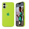 iPhone Silicone Case (Fluorescent Green) by Vogueen
