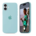 iPhone Silicone Case (Glacier Blue) by Vogueen
