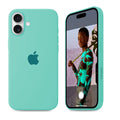 iPhone Silicone Case (Ice Sea Blue) by Vogueen