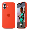 iPhone Silicone Case (Orange) by Vogueen