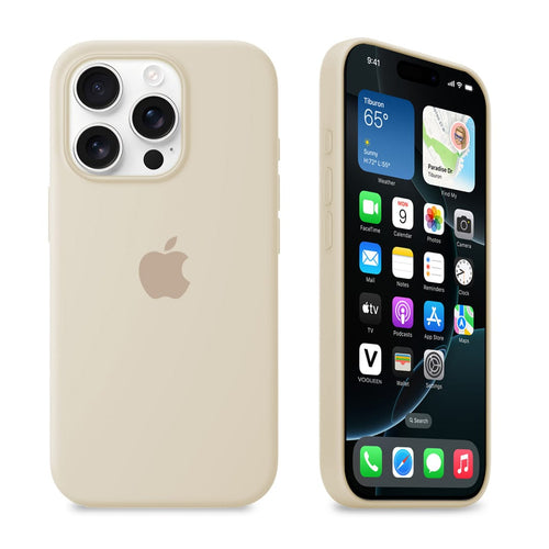 iPhone Silicone Case (Antique White) by Vogueen