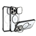 iPhone 16 Pro Clear Kickstand Case - Anti-Slip, Rugged, MagSafe | Venture Series by Zerodamage Sahara Case LLC