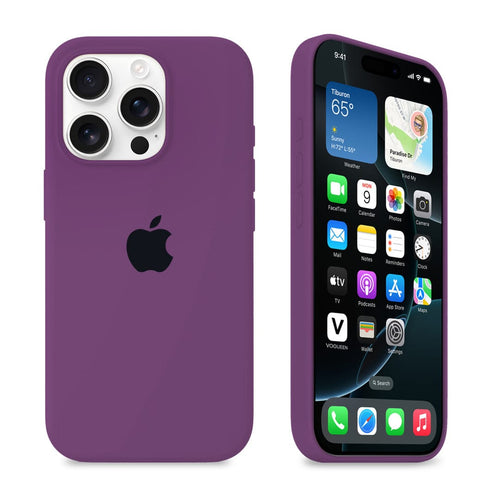 iPhone Silicone Case (Eggplant) by Vogueen