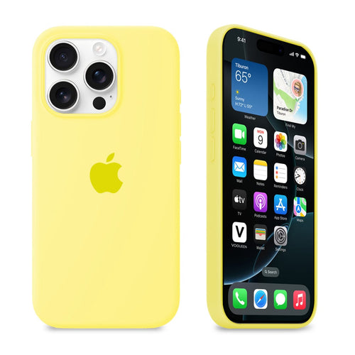 iPhone Silicone Case (Flash Yellow) by Vogueen