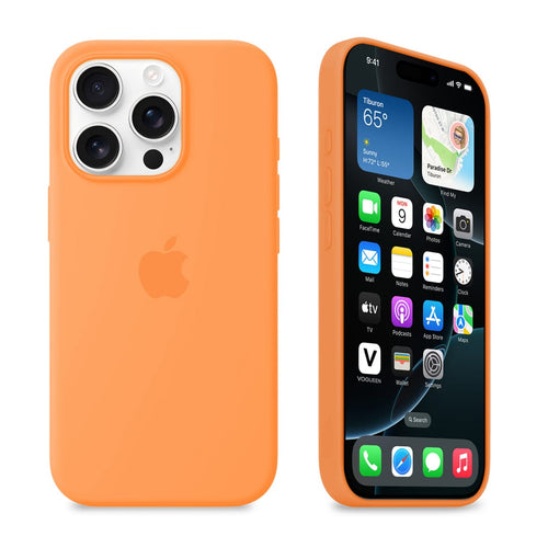 iPhone Silicone Case (Marigold) by Vogueen