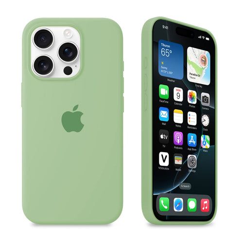 iPhone Silicone Case (Matcha Green) by Vogueen