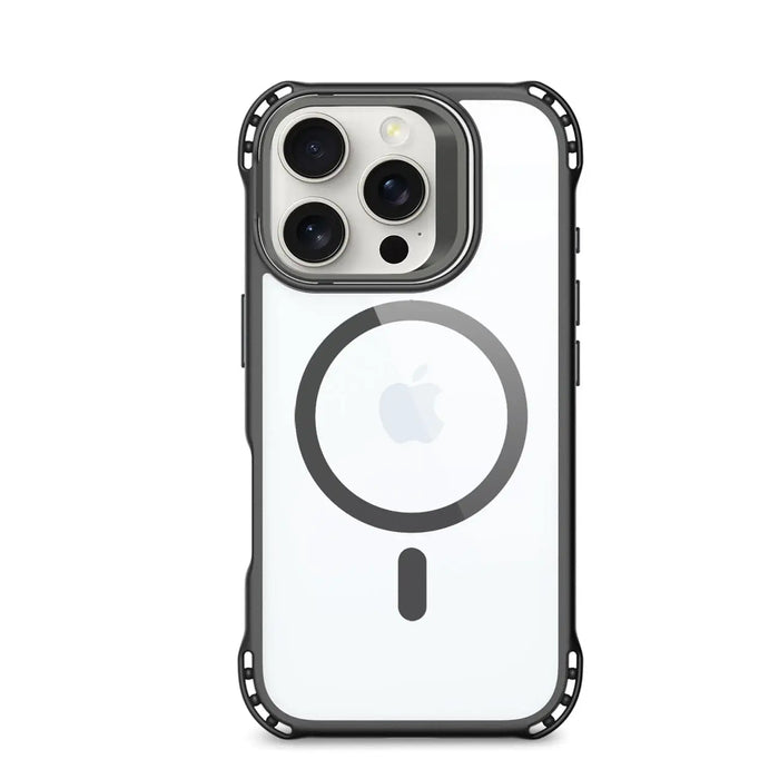 iPhone 16 Pro Max Clear Kickstand Case - Anti-Slip, Rugged, MagSafe | Venture Series by Zerodamage Sahara Case LLC