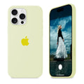 iPhone Silicone Case (Creamy Yellow) by Vogueen