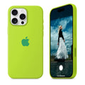 iPhone Silicone Case (Fluorescent Green) by Vogueen