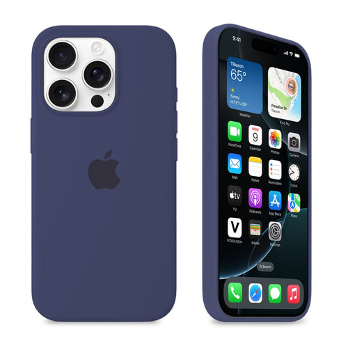 iPhone Silicone Case (Midnight Blue) by Vogueen