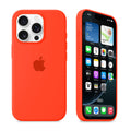 iPhone Silicone Case (Orange) by Vogueen