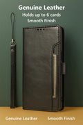 iPhone 17 Case - Leather Folio Wallet | Indy Series by Zerodamage Sahara Case LLC