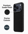 iPhone 17 Pro Case - Suede Leather | Indy Series by Zerodamage Sahara Case LLC