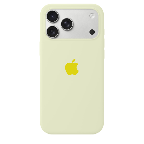 iPhone Silicone Case (Creamy Yellow) by Vogueen