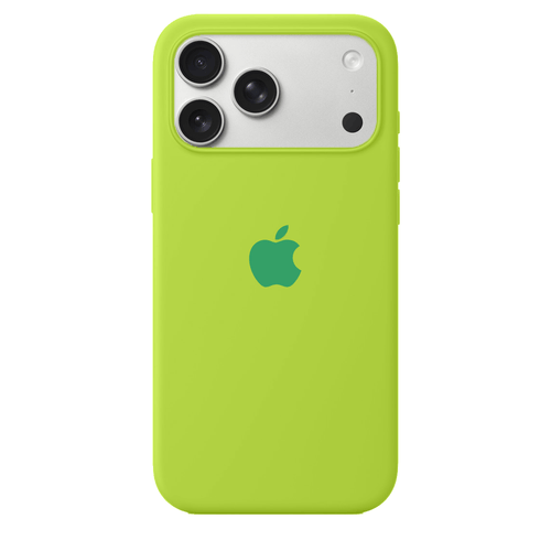 iPhone Silicone Case (Fluorescent Green) by Vogueen