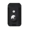 iPhone Black Leather Wallet Case with AirTag Holder & Stand - MagSafe | Indy Series by Zerodamage Sahara Case LLC