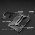 iPhone MagSafe Wallet - Heavy-Duty Card Holder (15 Cards, Carbon Black) | Raider Series by Zerodamage Sahara Case LLC