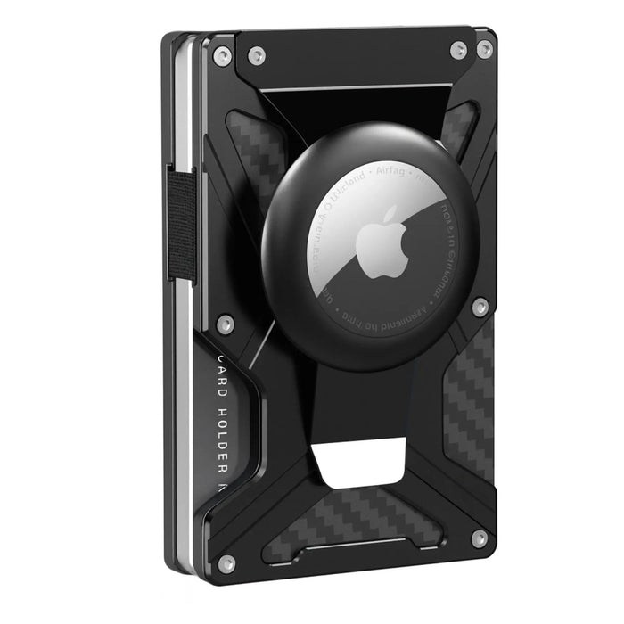 iPhone MagSafe Wallet - Heavy-Duty Card Holder (15 Cards, Carbon Black) | Raider Series by Zerodamage Sahara Case LLC