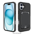 iPhone 16 Rugged Wallet Case with Kickstand - MagSafe, Card Holder | Raider Series by Zerodamage Sahara Case LLC
