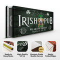 Irish Pub Dog Portrait Sign by Tailored Canvases