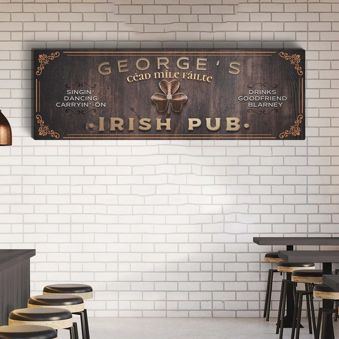 Irish Pub Sign by Tailored Canvases