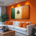 Irish Shamrock Glory Wooden Flag Wall Art II by Tailored Canvases