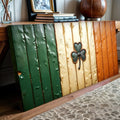 Irish Shamrock Glory Wooden Flag Wall Art II by Tailored Canvases
